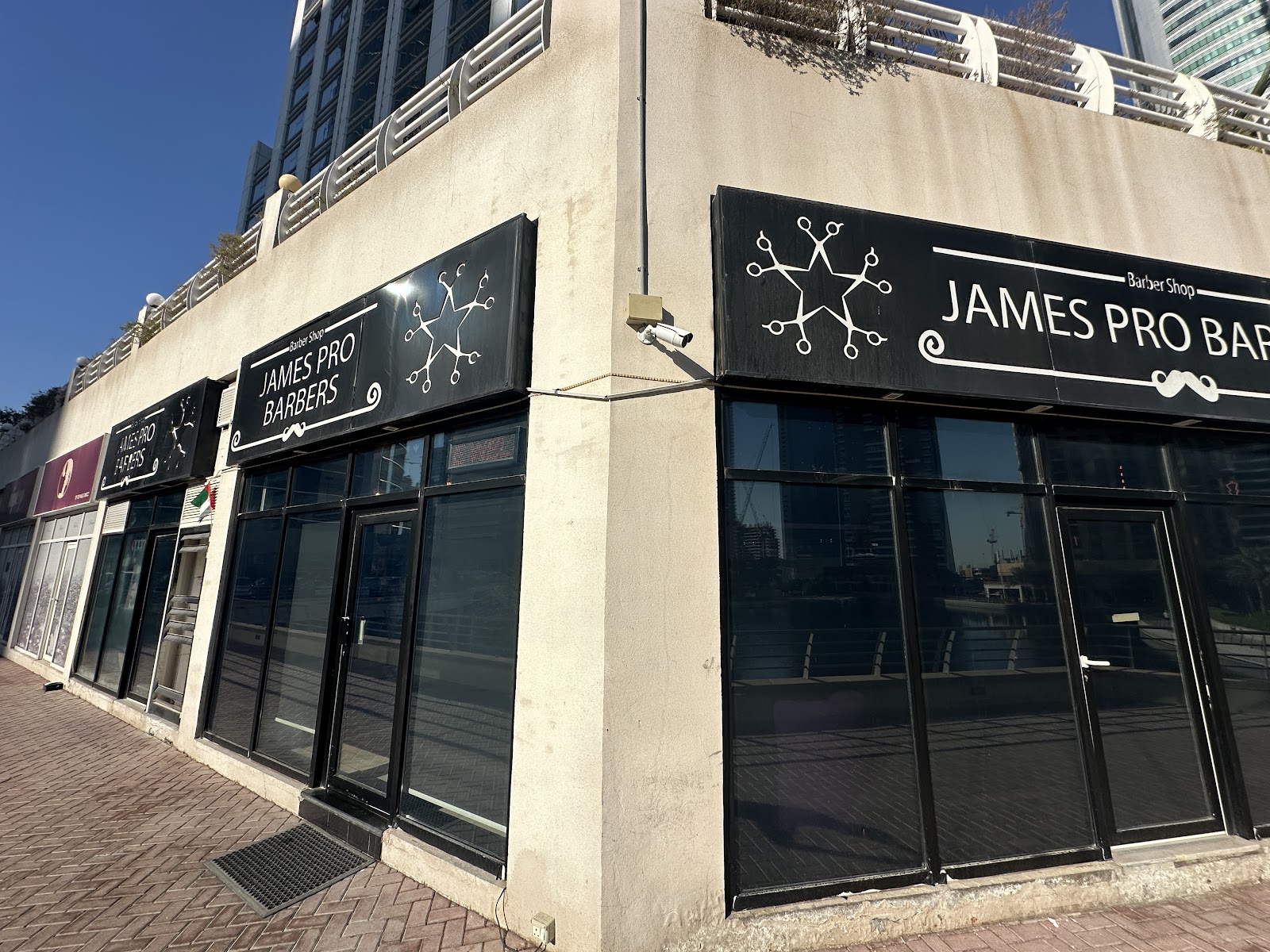A clean fade taking shape in the James Pro chair in Jumeirah Lakes Towers